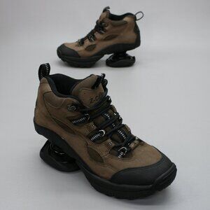 Z-Coil Ladies 7 Desert Hiker Brown Coil Spring Heels Comfort Shock Absorb Boots